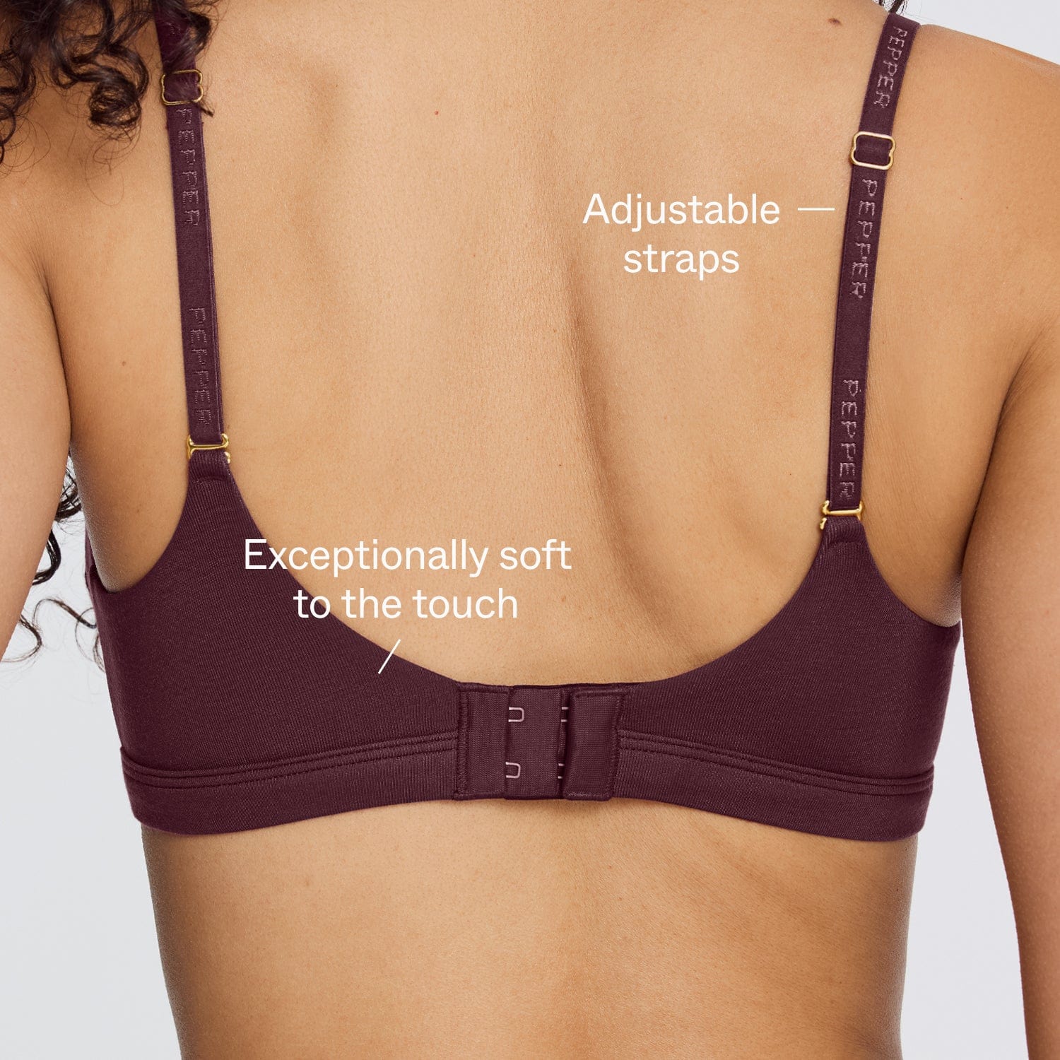 Supima® Cotton Wirefree Bra Fig - Image 5
