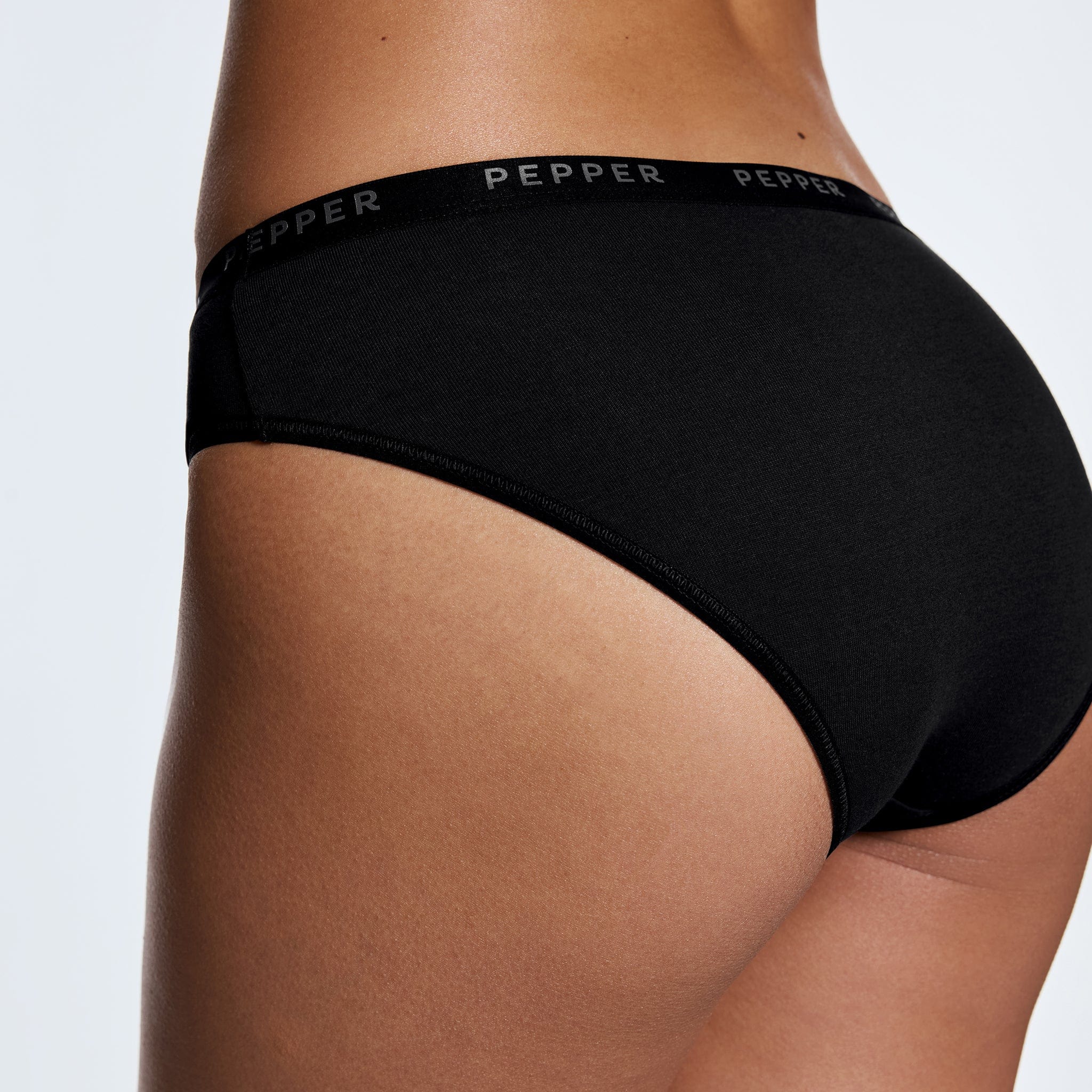 Supima® Cotton Bikini Black