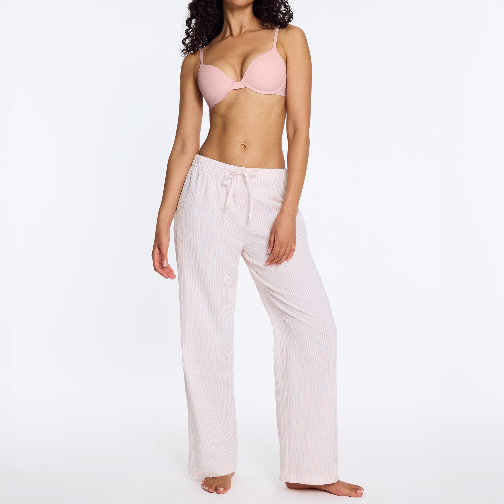Cotton Lounge Pant Ballet Stripe - Image 9