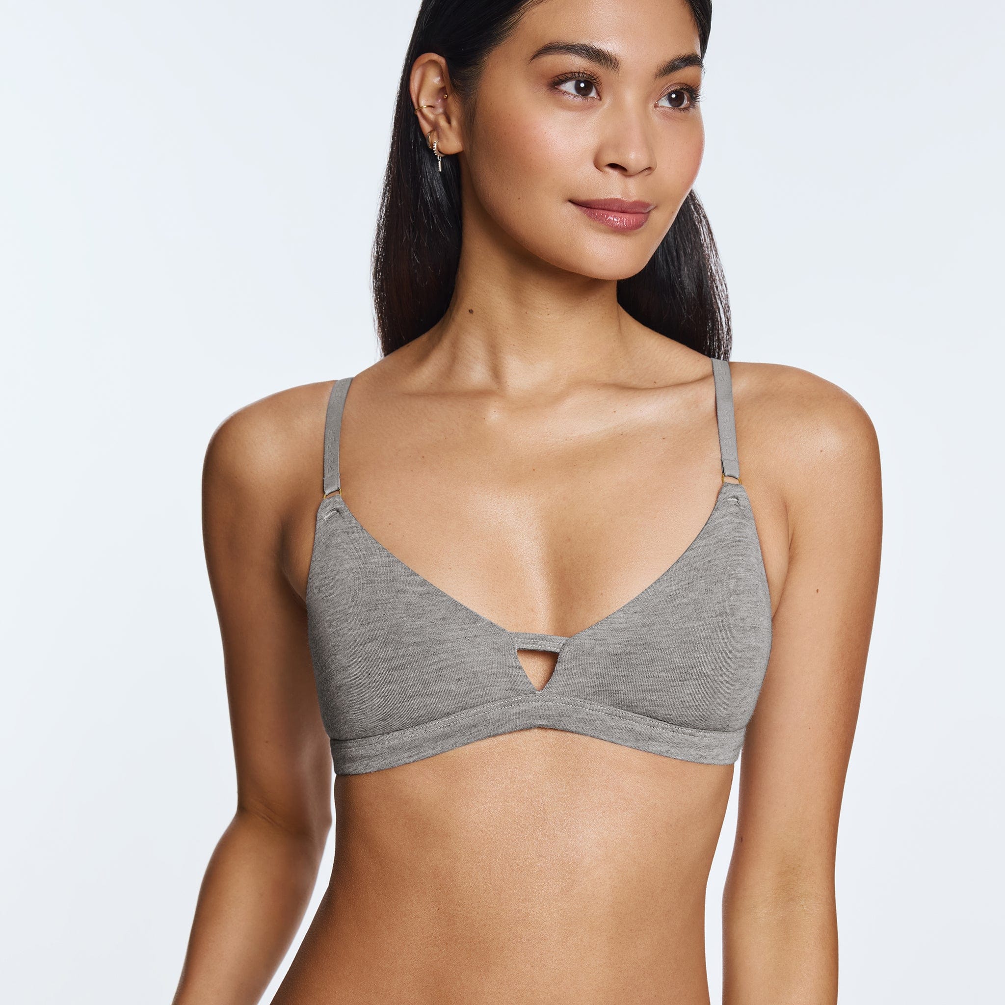 Supima® Cotton Wirefree Bra Heather Grey - Image 14
