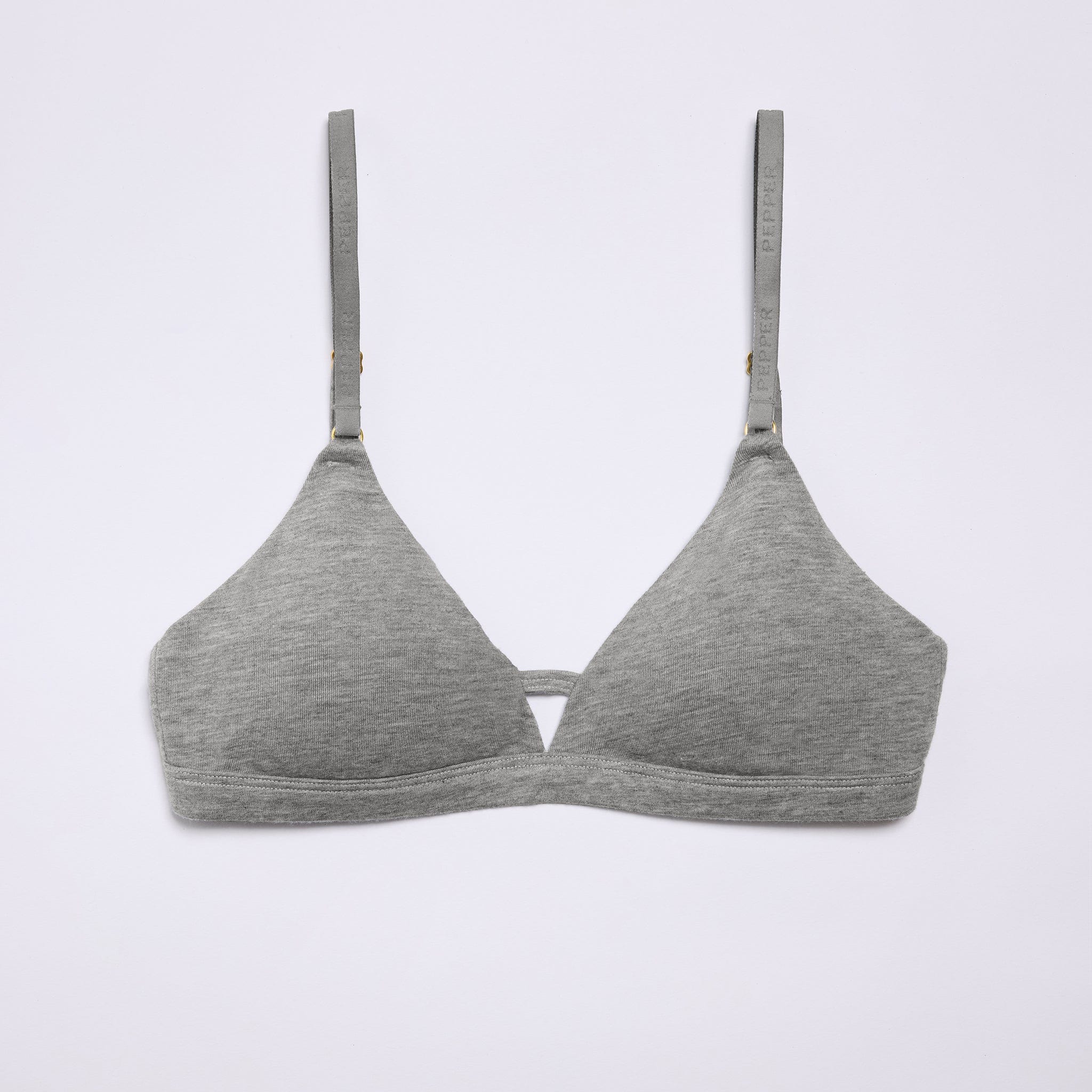 Supima® Cotton Wirefree Bra Heather Grey - Image 17