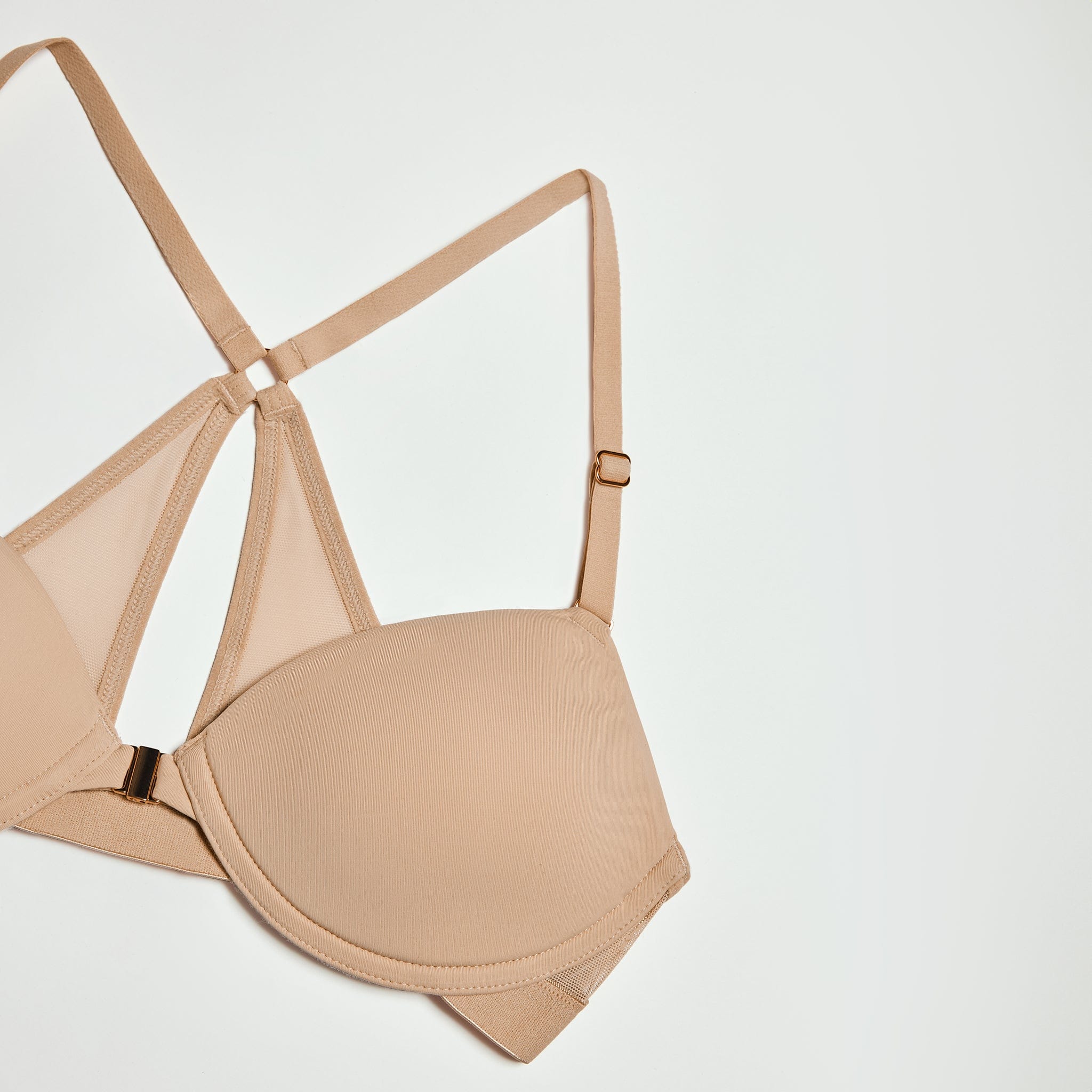 Demi Racerback T-Shirt Bra Fawn - Image 9