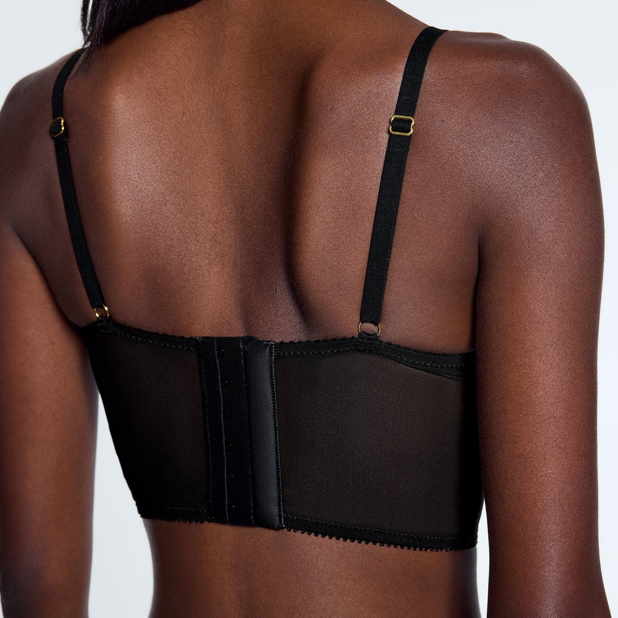 Lace Lift Up Corset Top Black - Image 4