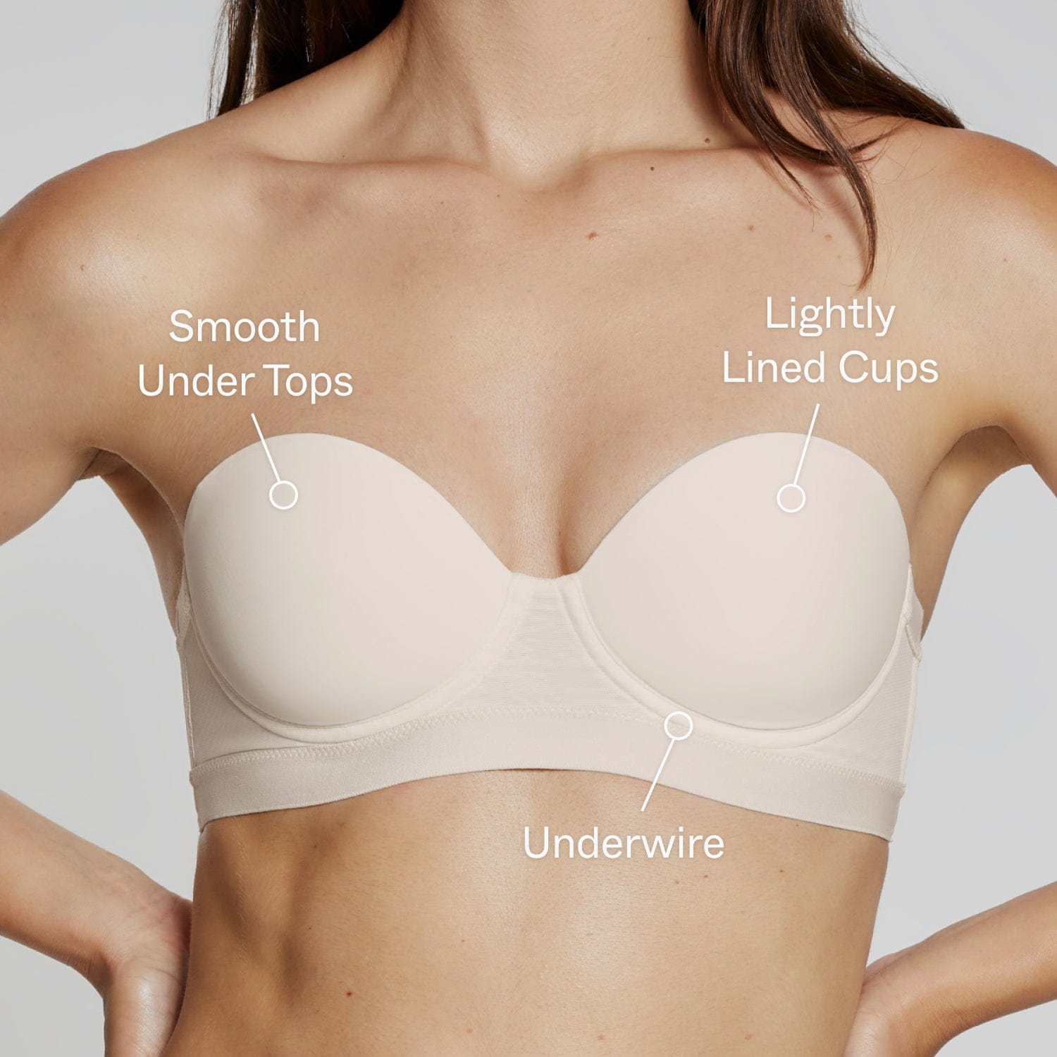 MVP Multiway Strapless Bra Sand - Image 2