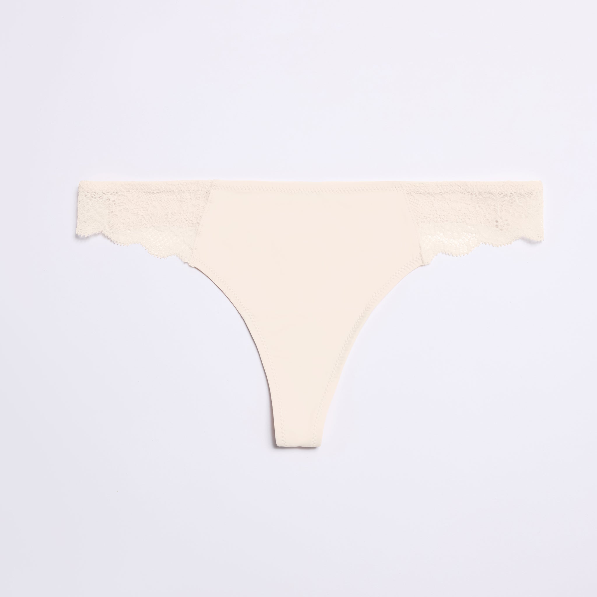 Smooth Fine Lace Thong Sand - Image 5