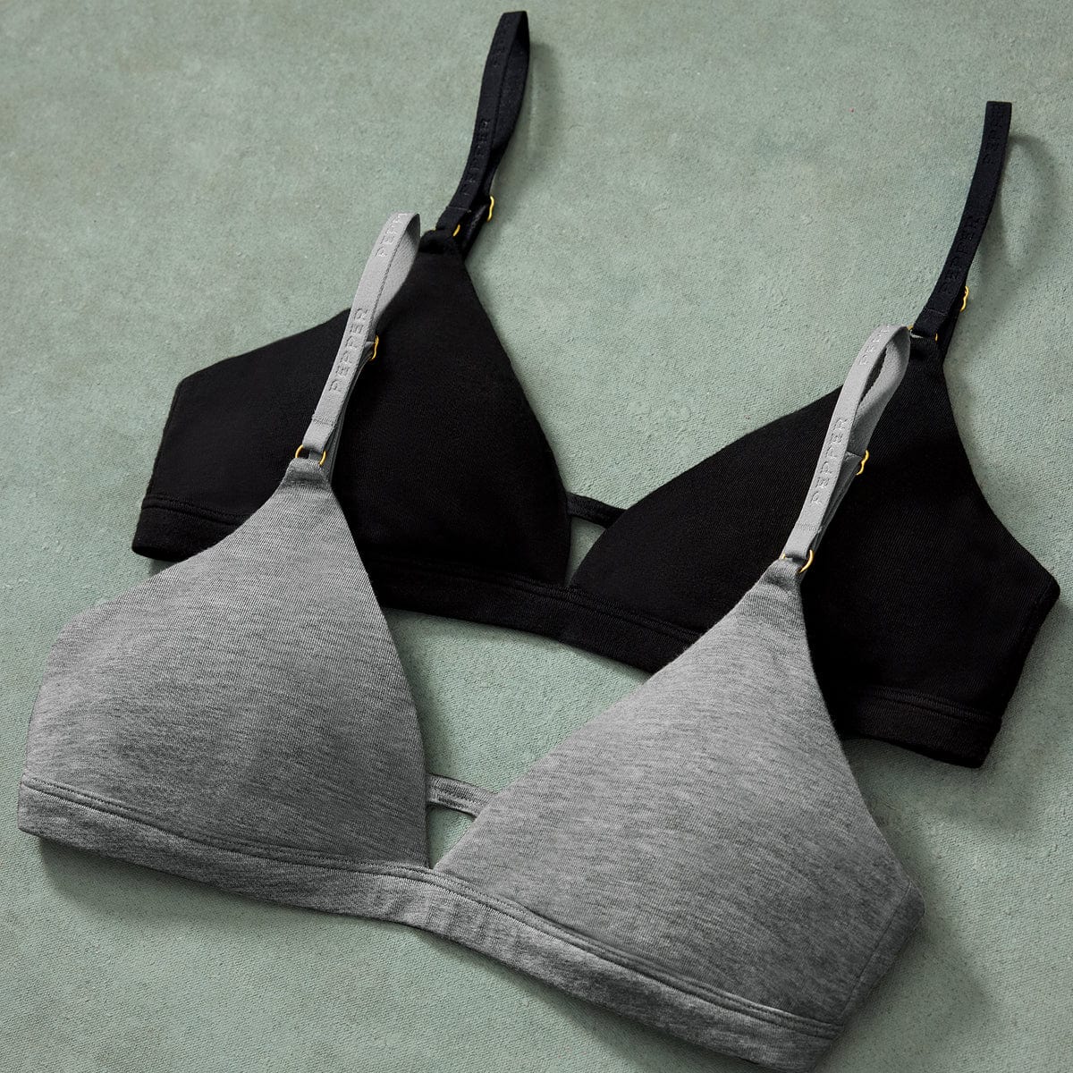 Supima® Cotton Wirefree Bra Heather Grey - Image 7