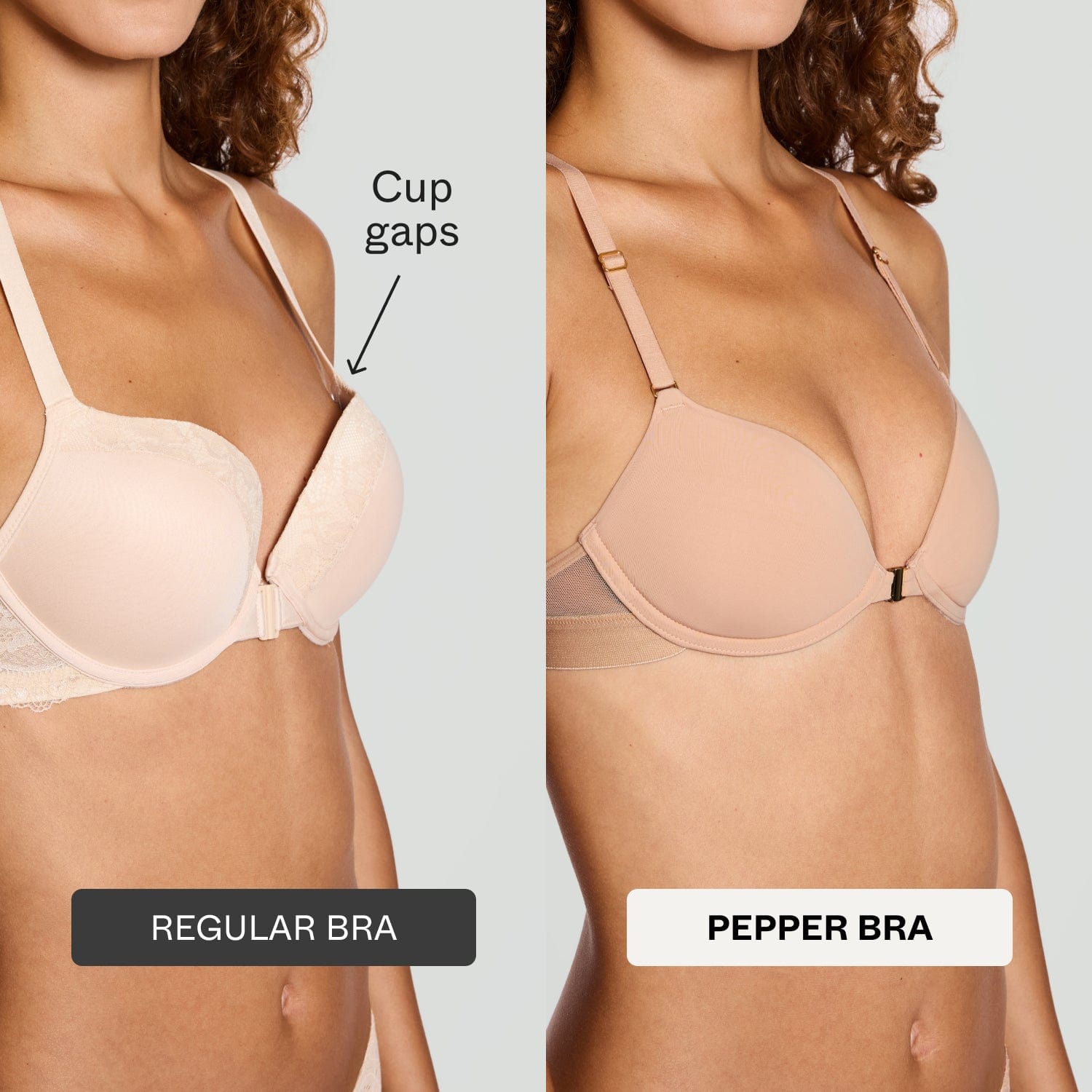 Demi Racerback T-Shirt Bra Fawn - Image 5